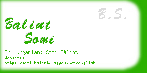 balint somi business card