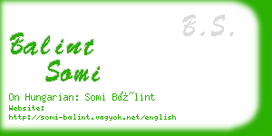 balint somi business card